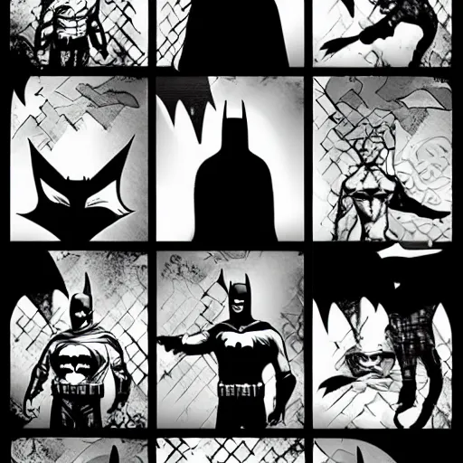 Image similar to Batman profile picture comic style