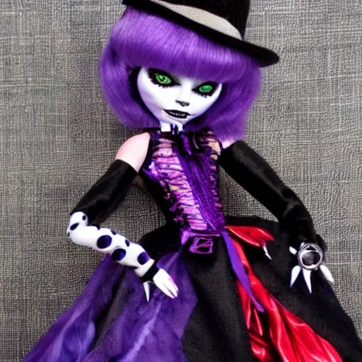 Image similar to monster high haunt couture doll, photography, hd, award winning photo.