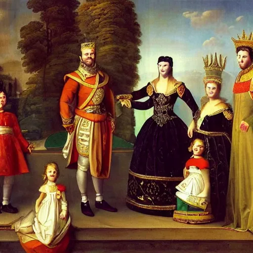 Prompt: king of france and his family in 2 0 2 2