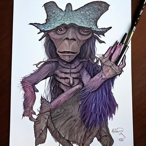 Image similar to Garthim from The Dark Crystal 🎨🖌️