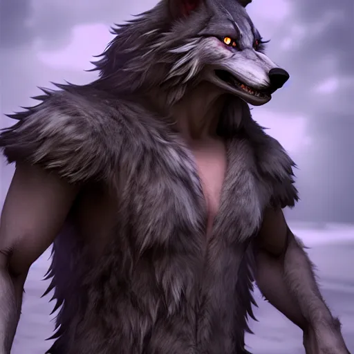 Image similar to cute handsome werewolf from van helsing unreal engine hyperreallistic render 8k character concept art masterpiece