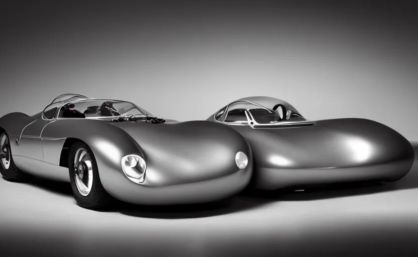 Image similar to “A 2025 Porsche 550 Spyder Concept, studio lighting”