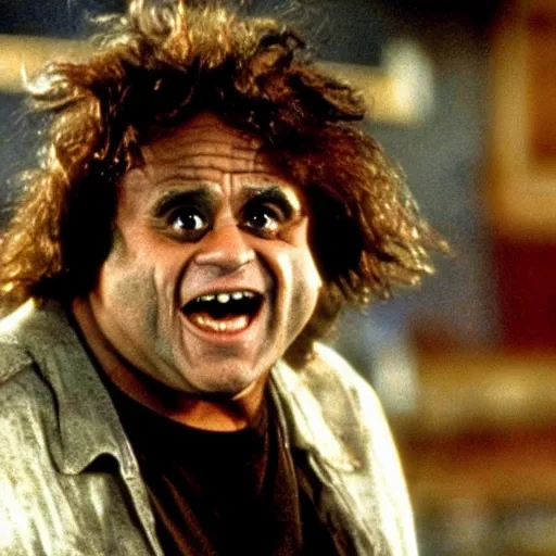 Image similar to danny devito as a werewolf 1 9 8 0 s movie still