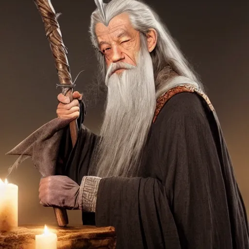 Image similar to gandalf as a woman, a female gandalf