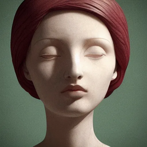 Prompt: a young beautiful woman made from marble, face in the style of constantin brancusi : 5, wes anderson background, casual modern clothing, artgem, portrait, boris valejo, kawaii hairstyle, pastel colors, colorful, octane render, digital painting, details, unreal engine, museum piece, dynamic light,