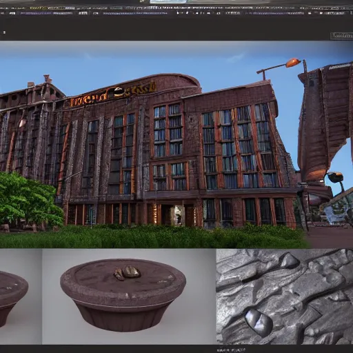 Image similar to Hard Rock made by 3D Environment Artist, designed in ZBrush