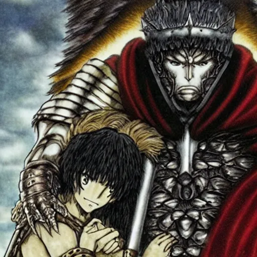 Prompt: berserk from kentaro miura ending