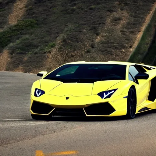 Image similar to mr beast driving a lamborghini great photograph