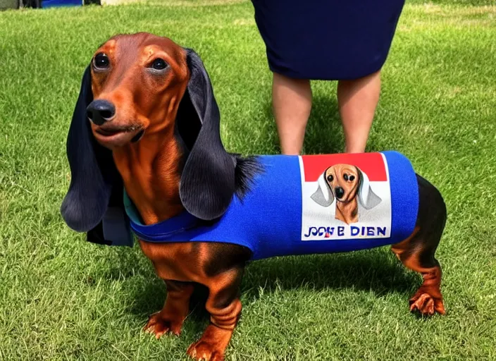 Image similar to Dachshund as Joe Biden