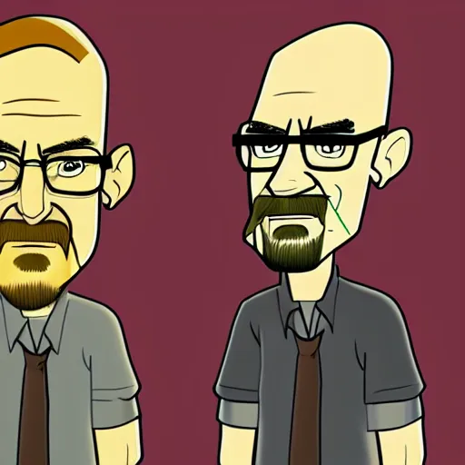 Prompt: Walter White in the Johnny Test Art Style