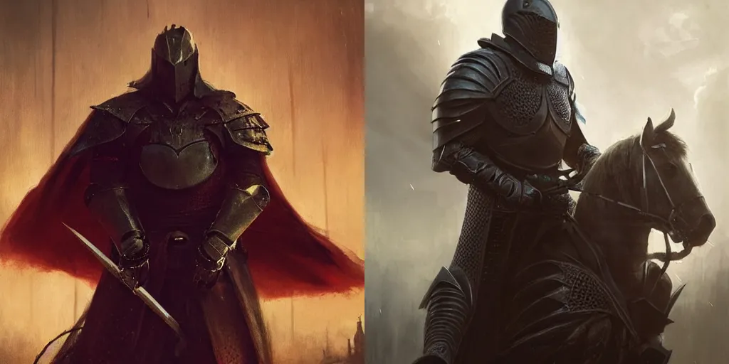 Prompt: Ray Stevenson as an angry knight, fantasy concept art by Greg Rutkowski, atmospheric, dark fantasy scene