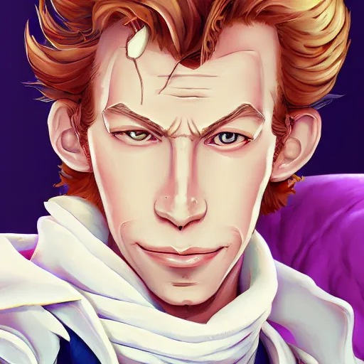 Image similar to portrait of guybrush threepwood, anime fantasy illustration by tomoyuki yamasaki, kyoto studio, madhouse, ufotable, trending on artstation