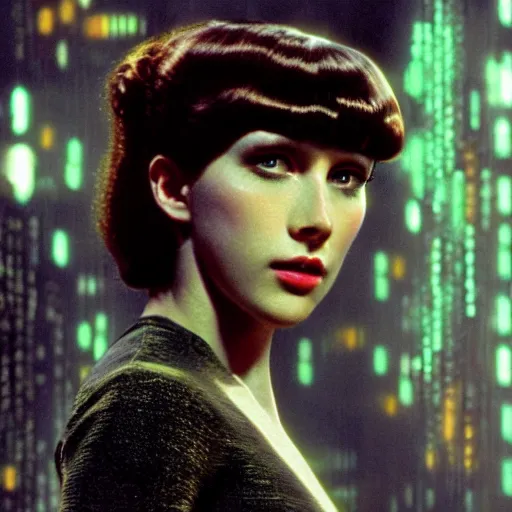 Prompt: studio portrait of joy from blade runner