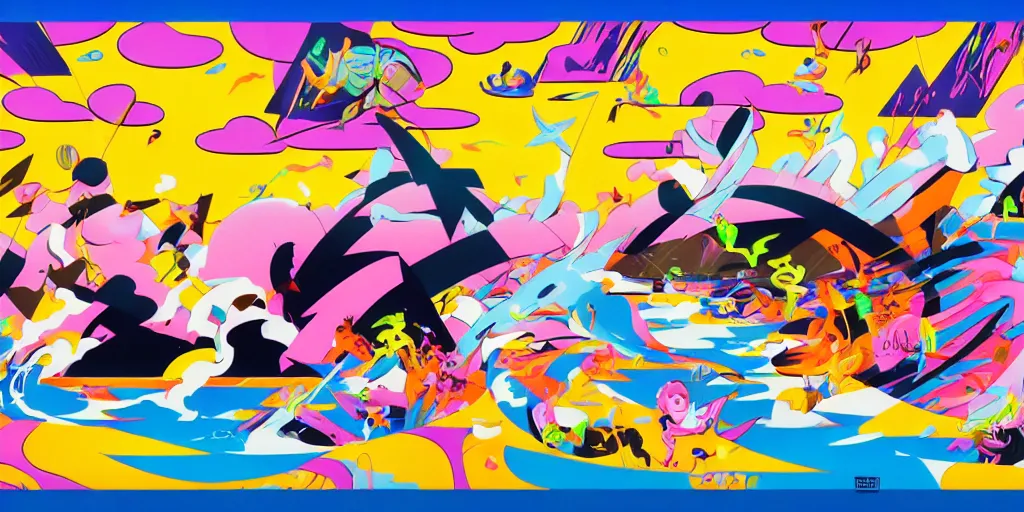 Image similar to river to the bank by tomokazu matsuyama, trending on artstation