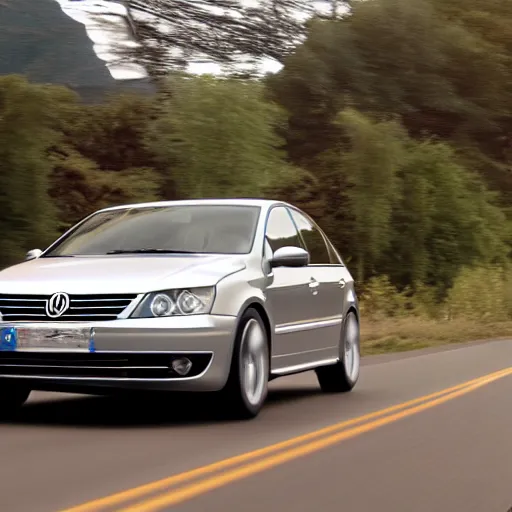 Prompt: Passat B5 in Cars movie