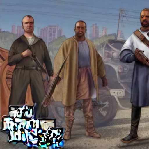 Prompt: GTA 5 but in medieval times