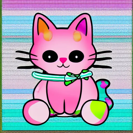 Image similar to candy cat