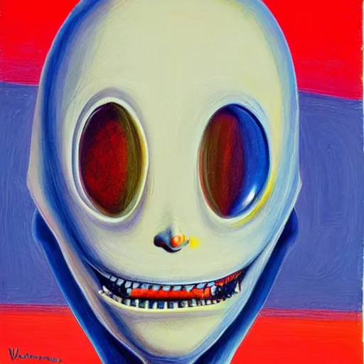 Image similar to alien by wayne thiebaud