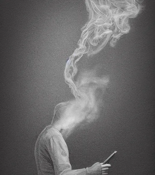 Image similar to Pen drawing a picture on an juggling club, dimly lit, wispy smoke, intricate, highly detailed, digital painting, artstation, concept art, sharp focus, illustration, art by einar jonsson