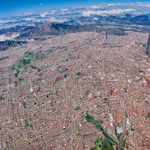 Prompt: satellite photo of santiago de chile