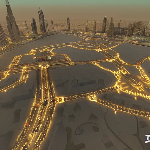 Prompt: gta : dubai, global illumination