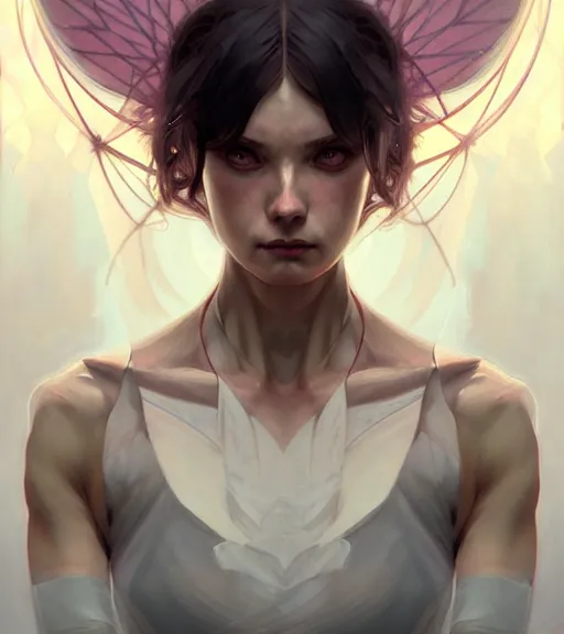 Prompt: symmetry ( badass ballerina angry, ultra detailed, intricate, anime, dynamic lighting, digital art, digital painting, art station, wlop, sharp focus, illustration, art by artgerm and greg rutkowski and alphonse mucha