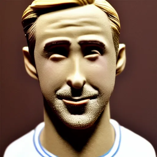 Image similar to plasticine ryan gosling