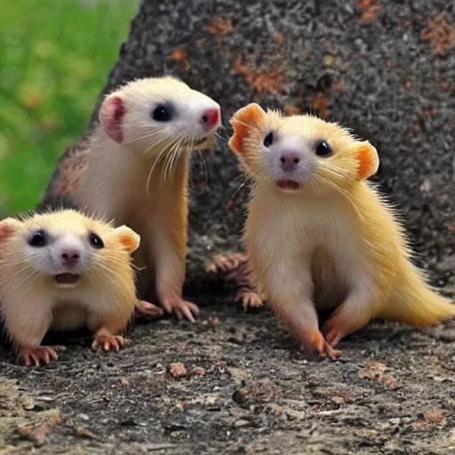 Prompt: fire ferrets