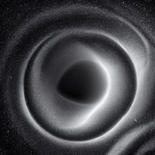 Image similar to a man walks into a black hole, dark, hd, high resolution, intricate detail