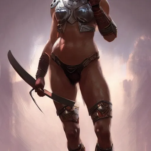 Image similar to roman gladiator, gorgeous, amazing, muscular, silk, intricate, elegant, thighs, highly detailed, digital painting, artstation, concept art, sharp focus, illustration, by greg rutkowski