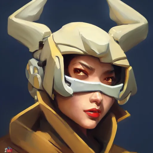 Prompt: greg manchess portrait painting of yuffi kisaragi as overwatch character, medium shot, asymmetrical, profile picture, organic painting, sunny day, matte painting, bold shapes, hard edges, street art, trending on artstation, by huang guangjian and gil elvgren and sachin teng