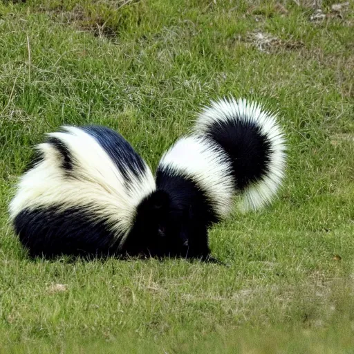 Image similar to a building sized skunk