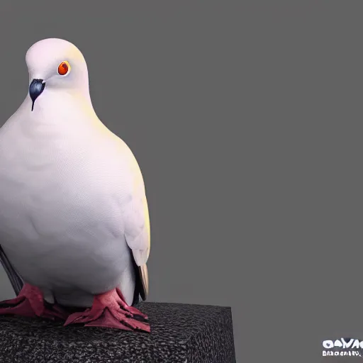 Prompt: portrait of a godlike dove. digital art. artstation. high detail. unreal engine. 8 k. award winning.