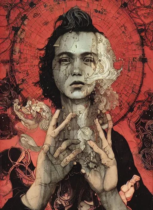 Image similar to karl marx 6 6 9, eun emerging from renaissance italy into a cyberpunk mutiversal realm by conrad roset, nicola samuri, dino valls, m. w. kaluta, jakub rebelka, rule of thirds, seductive look, beautiful