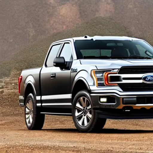 Image similar to promotional photo of the 2 0 3 1 ford f - 1 5 0 lightning