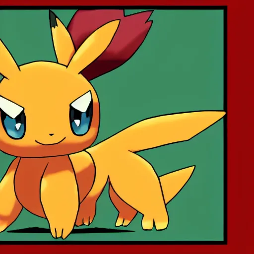 Image similar to new Pokémon, fire type by Ken Sugimori