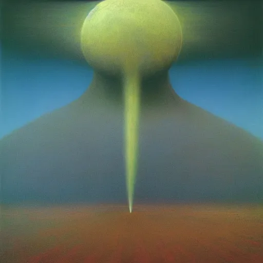 Image similar to a optimistic, colorful vision of heaven by zdzisław beksinski, oil on canvas