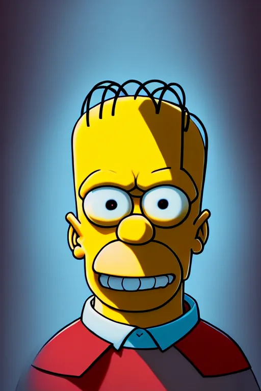 Image similar to clear portrait of bart from the simpsons, cottagecore!!, mafia background hyper detailed, character concept, full body, dynamic pose, intricate, criminal appearance, highly detailed, digital painting, artstation, concept art, smooth, sharp focus, illustration, art by artgerm and greg rutkowski and alphonse mucha