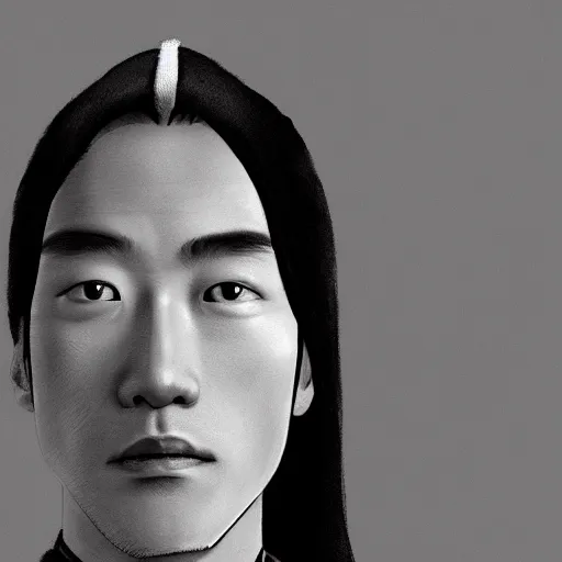 Prompt: portrait painting of a 2 5 - year - old chinese man, taoist priest, dressed in black and white taoist robe, like andy lau, immortal bone, affable ， wenjun lin, unreal engine 5 highly rendered, global illumination, radiant light, detailed and intricate environment