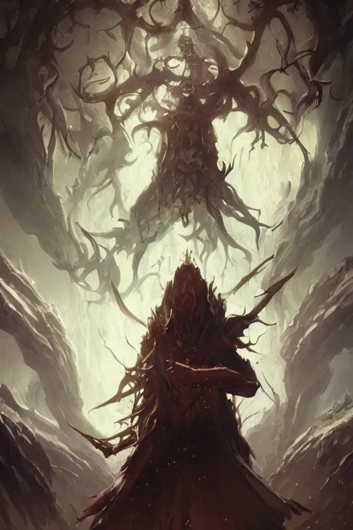 Image similar to a representation of madness, eldritch, cosmic, high octane, 8 k, digital art, magic the gathering, mtg, by greg rutkowski, trending on artstation