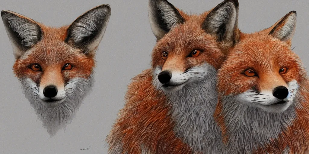 Image similar to hyperrealistic photography of a highly detailed and symmetrical gorgeous very beautiful foxes, wolves, and dogs, in the style of livio scarpella, beth cavener, jin kagetsu, face symmetry, masterpiece, award - winning, sharp focus, intricate concept art, ambient lighting, 8 k, artstation