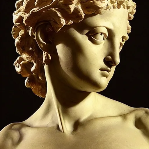 Image similar to “ a extremely detailed female figure stunning sculpture by bernini in 1 9 th century ”