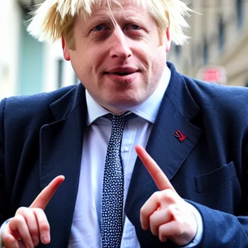 Image similar to boris johnson in the vibes of 🧈