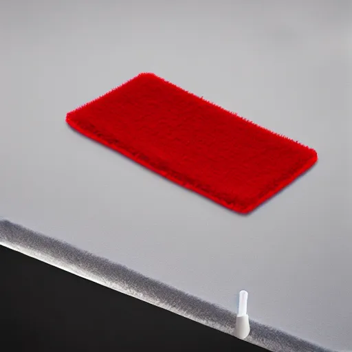 Image similar to demonic microfibre cloth. matte painting. cleaning utensil.