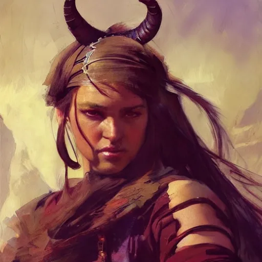 Image similar to an close up oil drawing of a gipsy tiefling in style of witcher, renaissance painting, art by anders zorn, wonderful masterpiece by greg rutkowski, expressive brush strokes, beautiful cinematic light, american romanticism by greg manchess, jessica rossier fantasy art, concept art, official art, hd mod