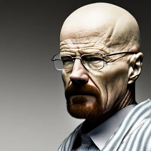 Prompt: walter white as a pile of white flour, photoreal, natural lighting