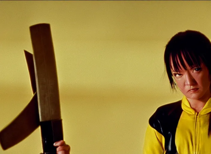 Prompt: film still pikachu with katana in kill bill by tarantino, 8 k