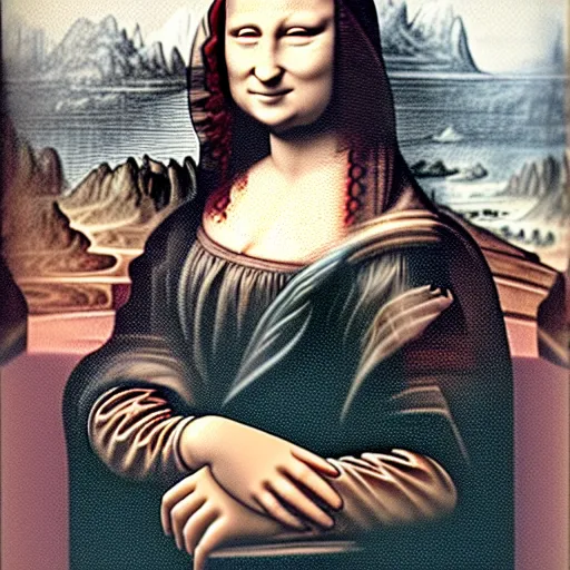 Prompt: smug Mona Lisa