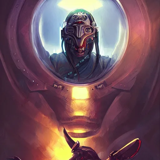 Image similar to cyberpunk viking helmet mask warrior goddess robot ninja fantasy, art gta 5 cover, official fanart behance hd artstation by jesper ejsing, by rhads, makoto shinkai and lois van baarle, ilya kuvshinov, ossdraws