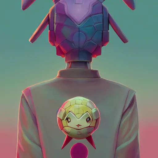 Prompt: a pokemon:: by guillermo del toro and Martine Johanna and Simon Stålenhag and Chie Yoshii frank Lloyd Wright:: dynamic, particulate, pastel colors, intricate, elegant, highly detailed, centered, artstation, smooth, sharp focus, octane render, 3d